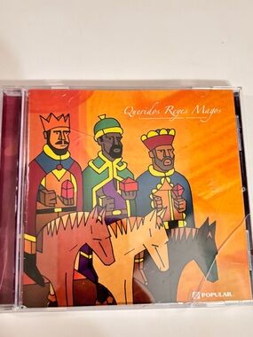 Queridos Reyes Magos, three illustrated kings on horses #christmas